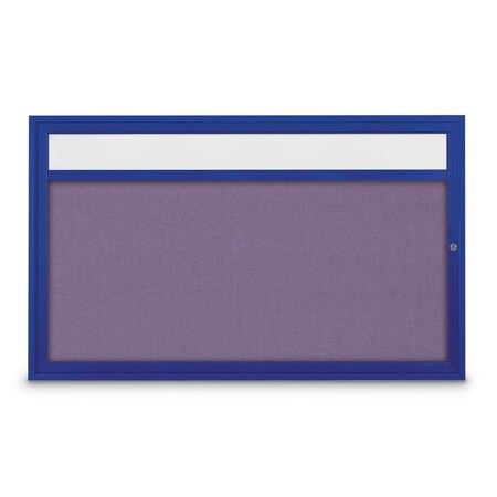 United Visual Products Slim Enclosed Corkboard, 30"x36", Satin Alum Frame/Cork UVEB3036-SATIN-CORK